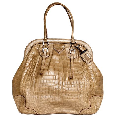 nylon and crocodile shoulder bag prada price|Prada crocodile handbags.